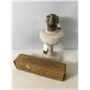 Image 1 : Aladdin Oil Lamp with Original Chimney and Boxed Replacement Chimney
