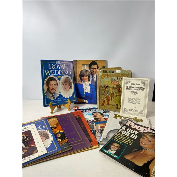 Royal Family Books & Vintage Magazine Collection a Princess Diana & Prince Charles