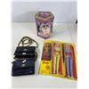 Image 1 : Vintage Toy & Fashion Lot a Boxed Furby, Judy Dolls & Chain Strap Purses