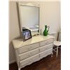 Image 1 : White French Provincial Dresser with Mirror