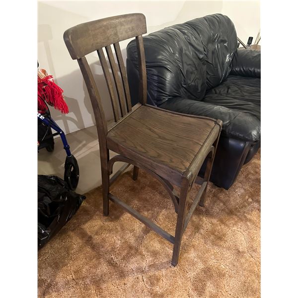 Vintage Wooden Bar Stool