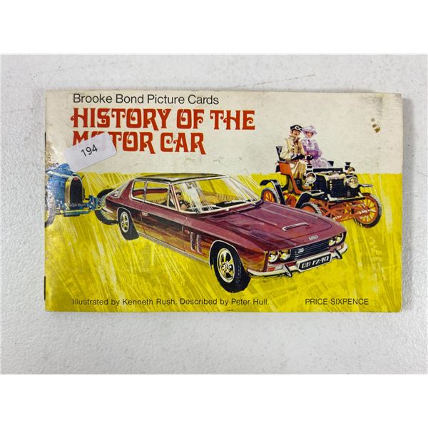 Brooke Bond Picture Cards “History of the Motor Car” – Complete Vintage A