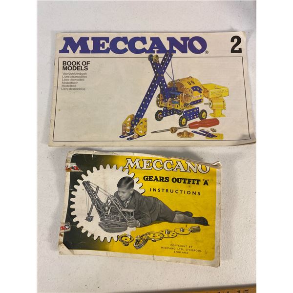 Meccano Instruction Booklets with Large Parts Assortment