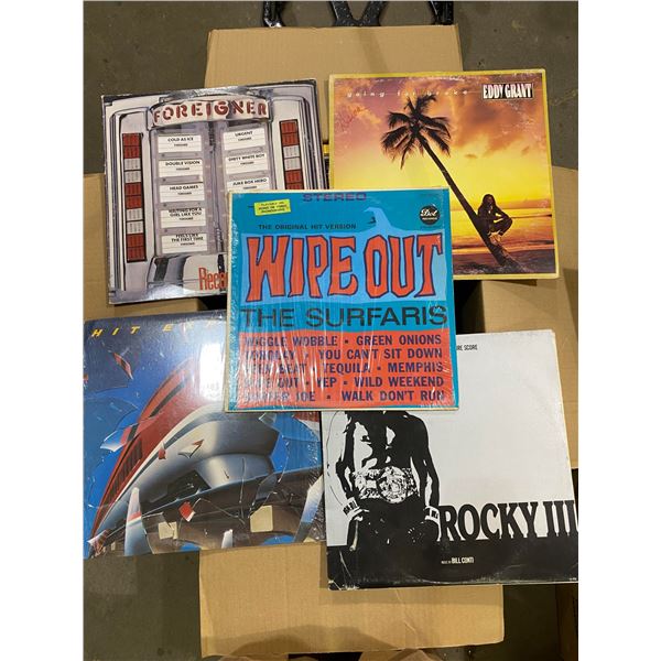 Large Box of Vintage LP Records (Assorted Genres)