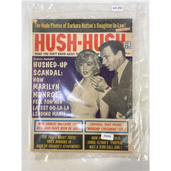 1950s â€œHush-Hushâ€ Hollywood Scandal Magazine feat. Marilyn Monroe (c.1