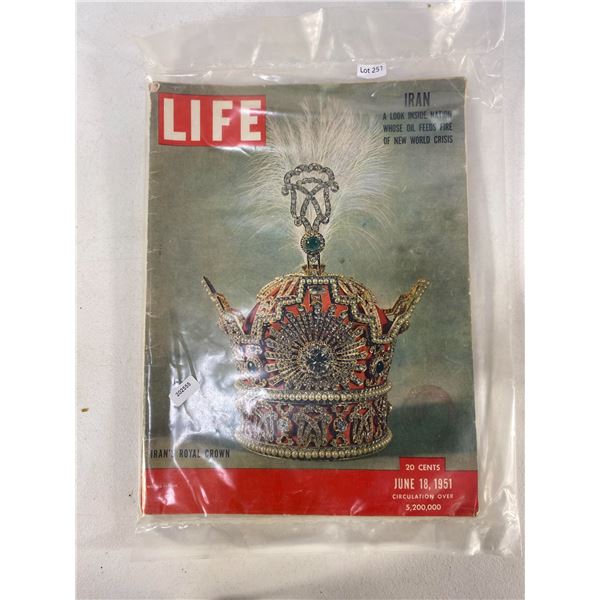 LIFE Magazine â€“ June 18, 1951 â€“ Iran Royal Crown Issue