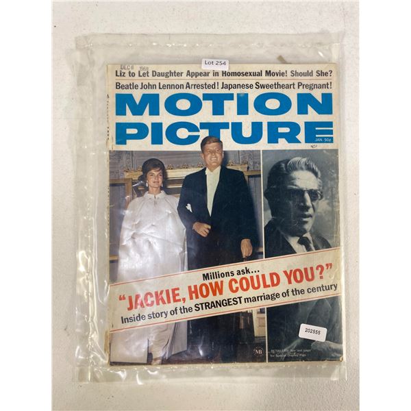 Motion Picture Magazine â€“ January 1968 â€“ Jackie Kennedy Cove