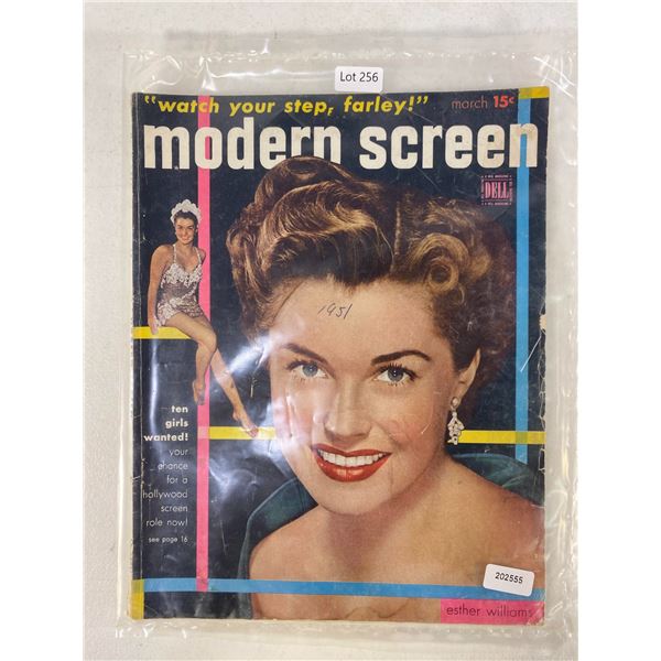 Modern Screen Magazine â€“ March 1951 â€“ Esther Williams Cover