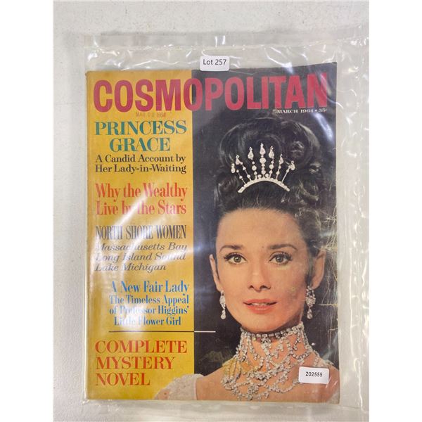 Cosmopolitan Magazine â€“ March 1964 â€“ Audrey Hepburn Feature
