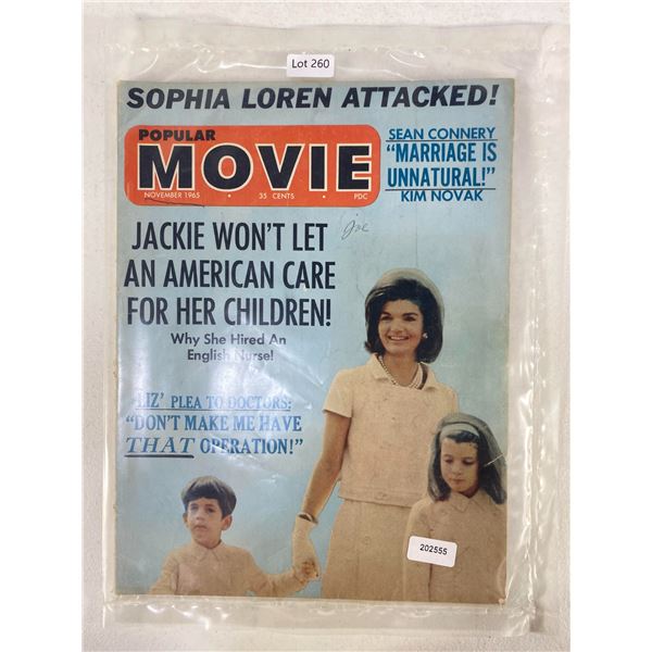 1965 Popular Movie Magazine – Jackie Kennedy Cover