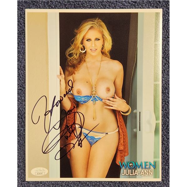 Julia Ann signed 8” x 10” color photo with JSA authentication