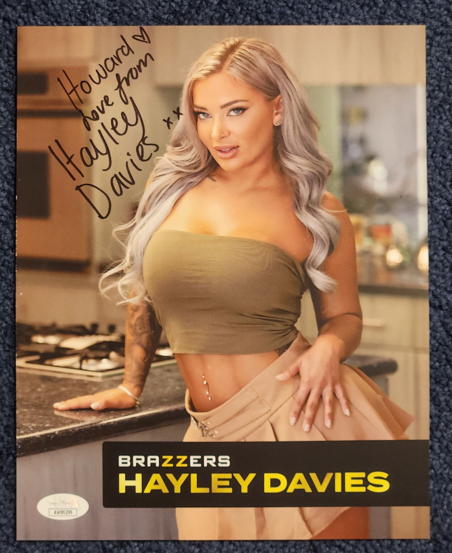 Hayley Davies Signed 8 X 10 Color Photo With JSA hayley-davies-signed-8-x-10-color-photo-with-jsa