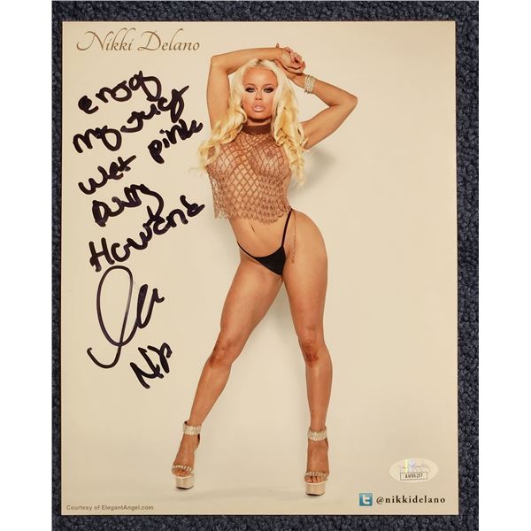 Nikki Delano signed 8” x 10” color photo with JSA