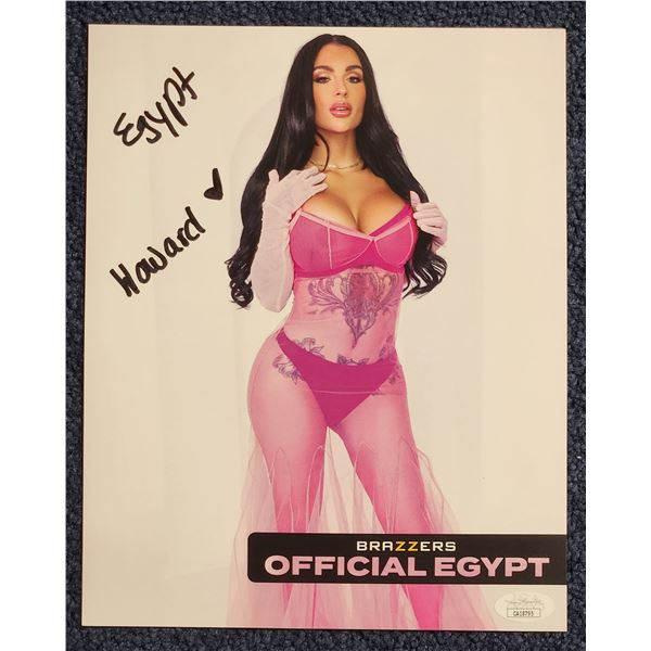 The Official Egypt signed 8” x 10” color photo with JSA authentication and photo p