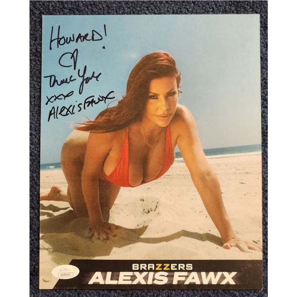 Alexis Fawx signed 8” x 10” color photo with JSA