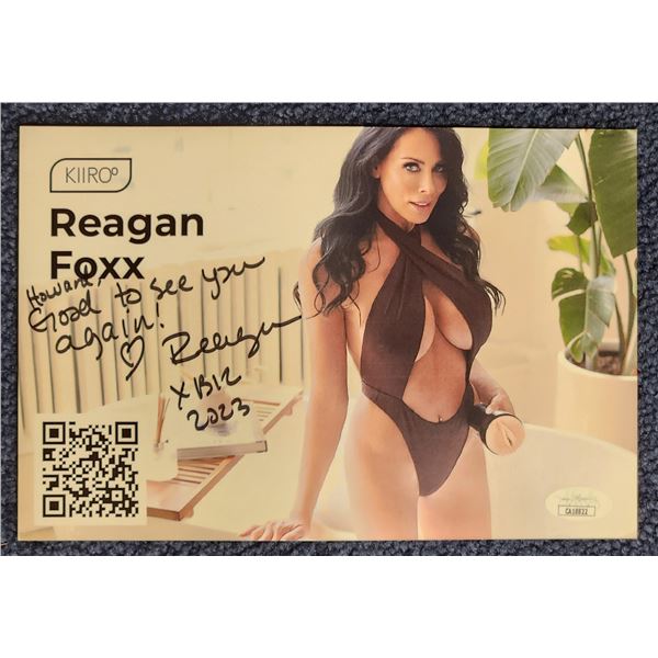 Reagan Foxx signed 6” x 9” color photo with JSA (2)