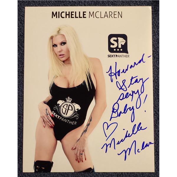 Michelle McLaren signed 8” x 10” color photo with JSA authentication and photo pro