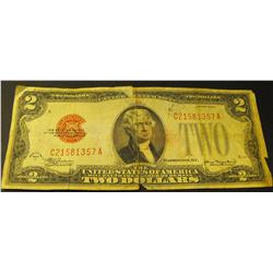 1928 D Red Seal $2 Dollar Bill