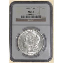 1890-O Morgan $ MS64 NGC