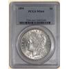Image 1 : 1891 Morgan $ MS64 PCGS