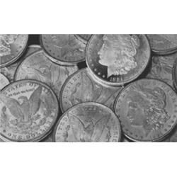 Roll of 20 Morgan Silver Dollars- 1878-1921 g-xf