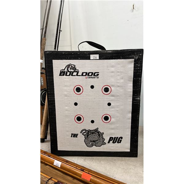 BULLDOG THE PUG ARCHERY TARGET