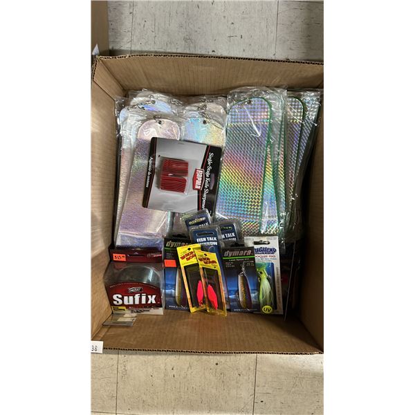 BOX OF ASSORTED *NEW* FISHING TACKLE