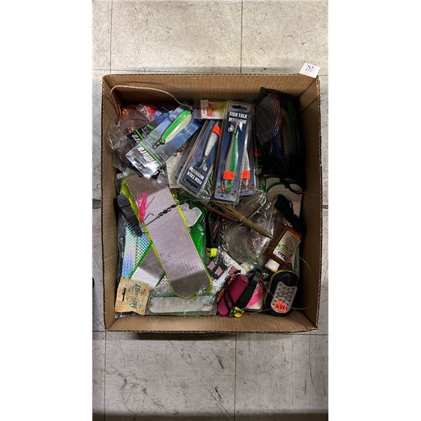 BOX OF ASSORTED *NEW* FISHING TACKLE