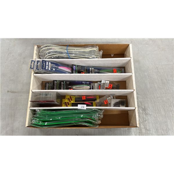 BOX OF ASSORTED *NEW* FISHING TACKLE