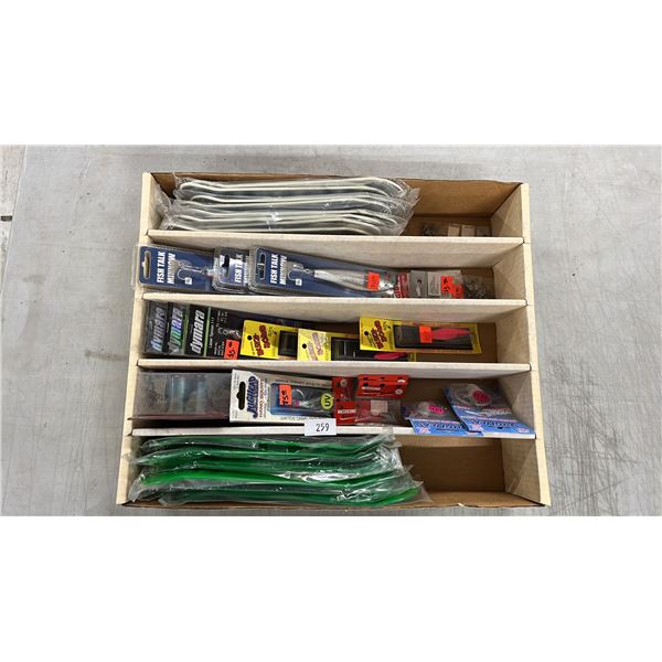 BOX OF ASSORTED *NEW* FISHING TACKLE