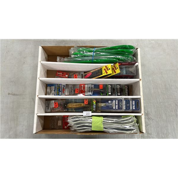 BOX OF ASSORTED *NEW* FISHING TACKLE