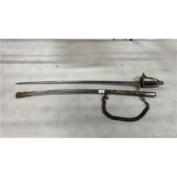 VINTAGE SWORD - 32" BLADE WITH SHEATH