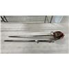 Image 1 : VINTAGE SWORD WITH ETCHED BLADE - 32" BLADE WITH SHEATH