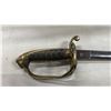 Image 3 : VINTAGE SWORD WITH DUNLEY GRAND PARADE PORTSMOUTH ETCHED BLADE - 31" BLADE WITH SHEATH