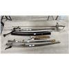 Image 1 : (6) ASSORTED VINTAGE SWORDS, BLADES & SHEATHS