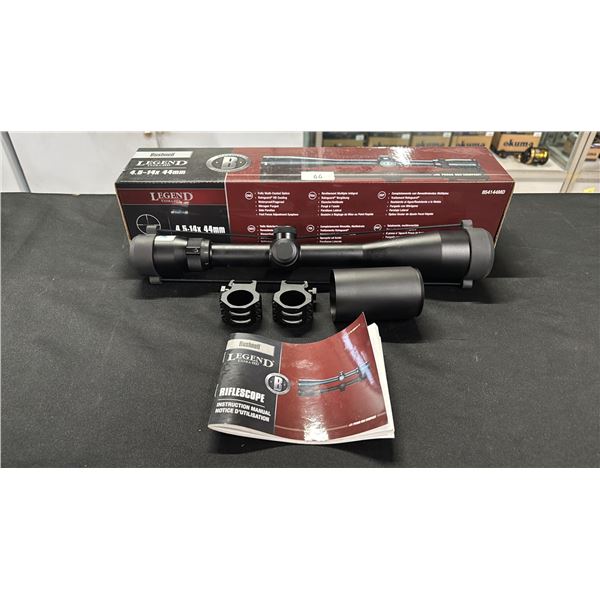 BUSHNELL LEGEND 4.5-14X44MM RIFLE SCOPE - IN BOX
