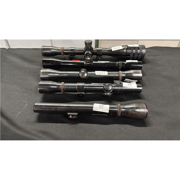 (5) ASSORTED RIFLE SCOPES