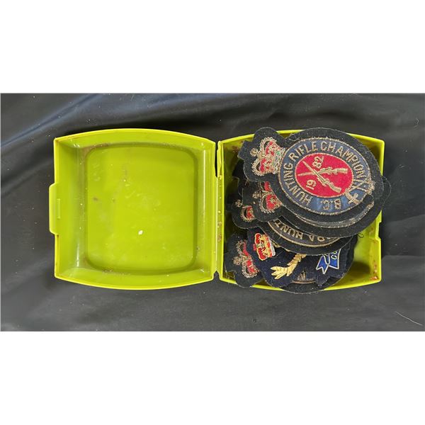 COLLECTION OF 1980S HUNTING RIFLE & SNIPER CHAMPION BADGES