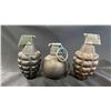 Image 1 : (3) DEACTIVATED GRENADES