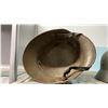 Image 3 : 2 VINTAGE MILITARY HELMETS - 1 WITH LEATHER LINER