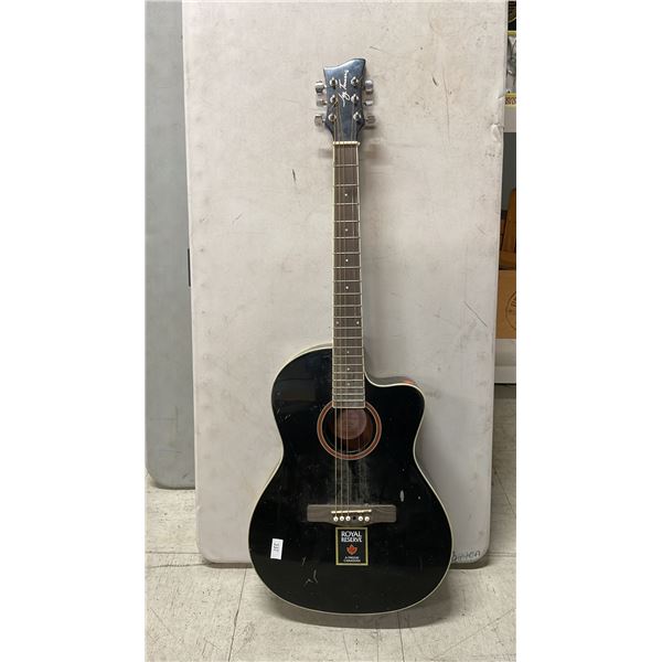 ROYAL RESERVE JAY TURSER ACOUSTIC GUITAR W/ELECTRIC PICKUP - BRIDGE SADDLE IS MISSING 1 PIN