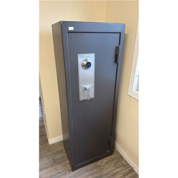 AN AMERICAN SECURITY PRODUCTS GUN SAFE WITH COMBO LOCK