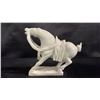 Image 2 : CHINESE CARVED JADE HORSE FIGURINE: 5"W X 4"T X 2"D