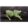 Image 2 : CHINESE CARVED JADE HORSE FIGURINE: 5"W X 3"T X 2"D - **TAIL IS BROKEN BUT CAN BE GLUED ON**