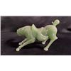 Image 2 : CHINESE CARVED JADE HORSE FIGURINE: 5"W X 3"T X 2"D