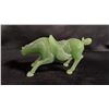 Image 2 : CHINESE CARVED JADE HORSE FIGURINE: 5"W X 3"T X 2"D