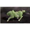 Image 2 : CHINESE CARVED JADE HORSE FIGURINE: 5"W X 3"T X 2"D