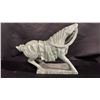 Image 2 : CHINESE CARVED JADE WAR HORSE: 12"W X 10"T X 3.5"D - *CHIP IN REAR RIGHT HOOF*
