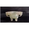 Image 1 : CHINESE CARVED JADE INCENSE BURNER - NO LID: 3.5"W X 2"T X 2"D