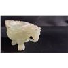 Image 3 : CHINESE CARVED JADE INCENSE BURNER - NO LID: 3.5"W X 2"T X 2"D